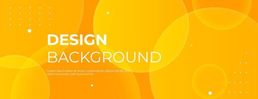 Abstract Orange Yellow Background with Overlapping Circle Shapes vector