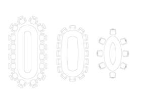 furniture icon interior plan view top set. architecture house table line home outline apartment collection isolated layout design project blueprint. vector