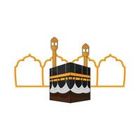 illustration of kaaba vector