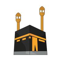 ilustración de kaaba vector