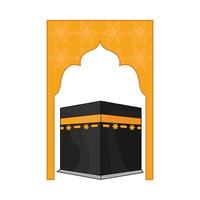 ilustración de kaaba vector