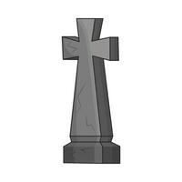 illustration of grave cross vector