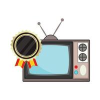 ilustración de antiguo televisión vector