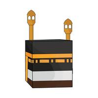 ilustración de kaaba vector