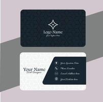 Business card design template, Clean professional business card template, visiting card, business card template. vector