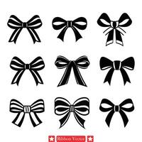 Ribbon Silhouette Harmony Blending Form and Function Creatively vector