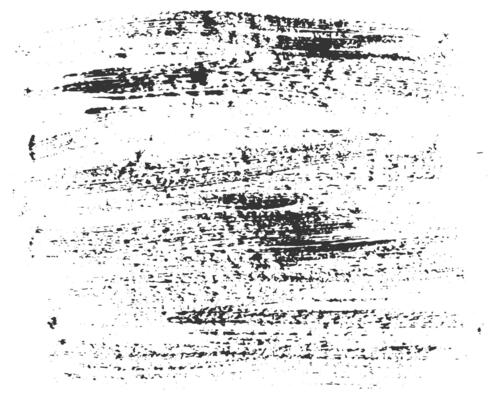 Dirty old shabby surface smeared with dark paint watercolor with splashes and drops, grunge texture isolated on white background.