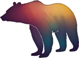 detailopname tekening van een woest beer. ai genereren png