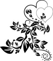 Butterfly outline with drawn vector