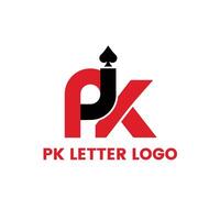 PK letter logo - Pk letter vector