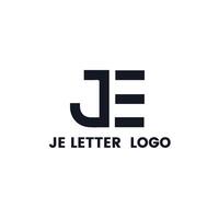 JE Letter Logo vector