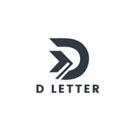 d letter information logo design vector