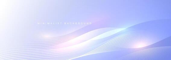 Abstract blue background with wavy and curvy lines. vector