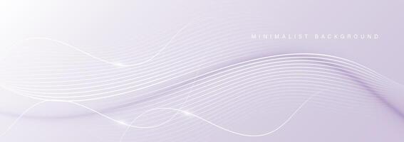 Modern abstract background with wavy lines. vector