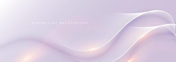 Modern abstract background with wavy lines vector