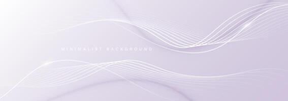 Modern abstract background with wavy lines vector