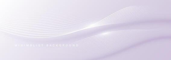 Modern abstract background with wavy lines vector