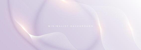 Modern abstract background with wavy lines vector