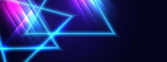 Abstract glowing neon lights background vector