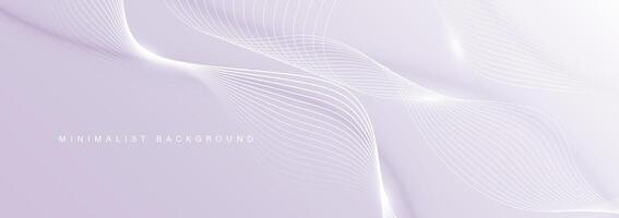 Modern abstract background with wavy lines vector