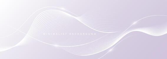 Modern abstract background with wavy lines vector