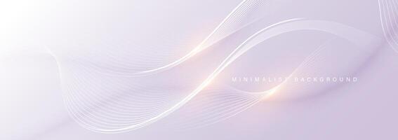 Modern abstract background with wavy lines vector