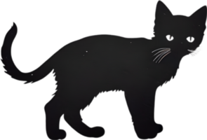 fechar-se pintura do uma fofa gatinho. ai gerar png