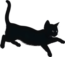 detailopname schilderij van een schattig katje. ai genereren png