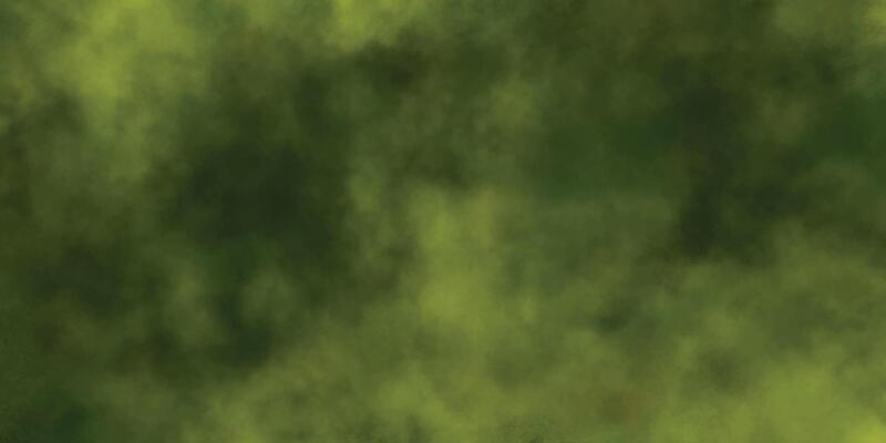 Watercolor background. Green and yellow background. Soft sky cloud with fog. Smoke background.