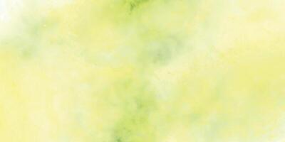 Watercolor background. Green yellow watercolor background texture. Background with space for text. Modern green background with watercolor. vector