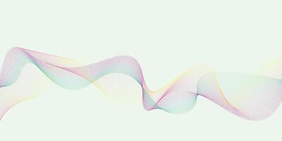 Abstract colorful wave background. Colorful wave line background. Background with flowing curve lines. vector