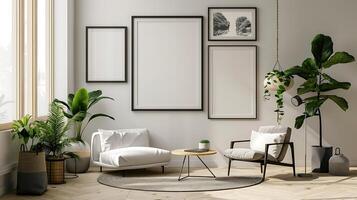 Hanging Gallery Frames Mockups , photo