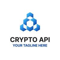 Technology Blockchain Crypto NFT Logo vector