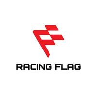 Race Sport Speed Flag Logo vector