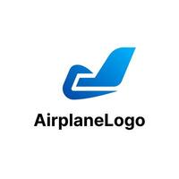 Airplane Fly Fast Travel Logo vector