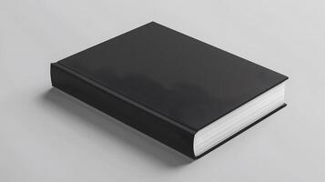 Blank book cover mockup layout design with shadows for branding. , photo