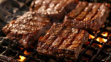 Beef, grilled meat photo