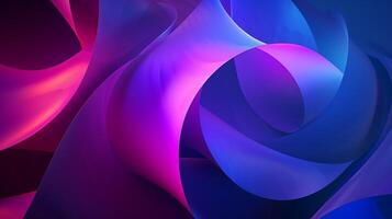 wallpaper purple and blue color themed abstract geometric shapes 3d modern gradients photo
