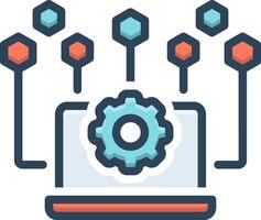Color icon for controls vector