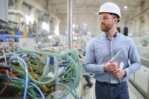 Portrait of Professional Heavy Industry Engineer photo