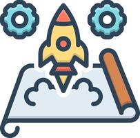 Color icon for project vector