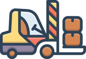 Color icon for material handling vector