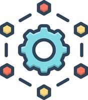 Color icon for parameters vector