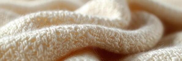 Close-Up of White Cloth Texture photo