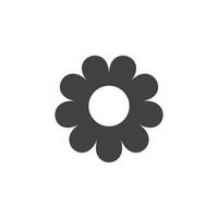 Daisy chamomile icon in flat style. Flower illustration on isolated background. Floral sign business concept. vector