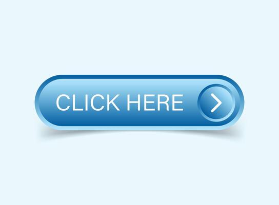 Click here banner icon in flat style. Ecommerce illustration on isolated background. Shopping sign business concept.