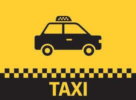 Taxi Servicio icono en plano estilo. taxi ilustración en aislado antecedentes. entrega empresa firmar negocio concepto. vector