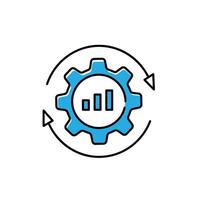 Operational Optimization and Fraud Detection Icon Design vector