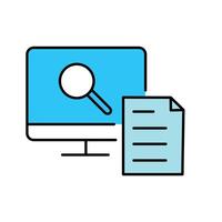 Continuous Monitoring Continuous Improvement Icon Design vector