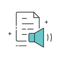 Text to Speech Generator Speech Synthesis Icon Design vector